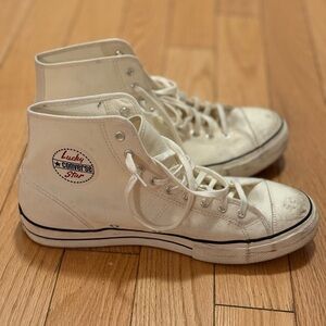 Converse High-Top Sneakers in Cream